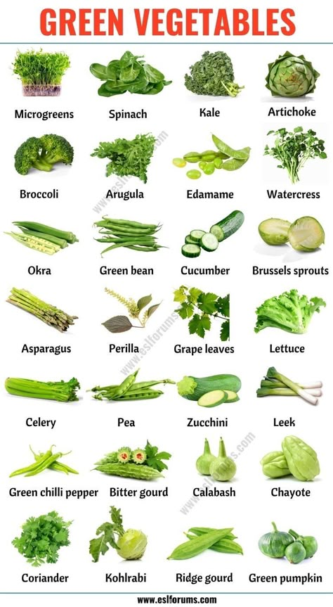 Green Vegetables List, Fruits And Vegetables Names, Name Of Vegetables, Fruits And Vegetables List, Vegetable Chart, Fruits Name In English, Fruits Name, Vegetables List, Makanan Rendah Kalori