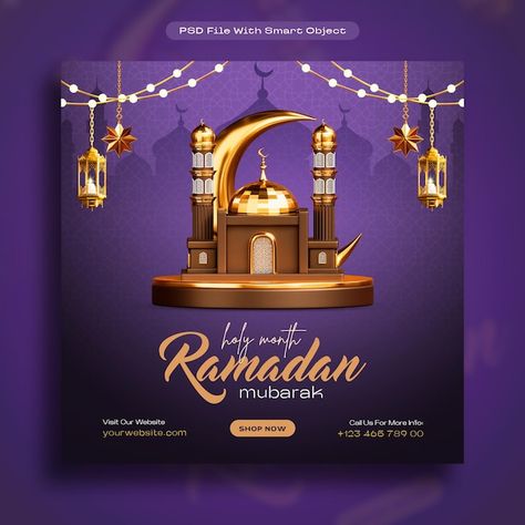 Ramadan mubarak social media post design... | Free Psd #Freepik #freepsd #celebration #muslim #ramadan #crescent Ramadan Mubarak Post, Ramadan Social Media Design, Ramadan Social Media Post, Ramadan Design, Spin Wheel, About Ramadan, Eid Mubarak Card, Muslim Ramadan, Ramadan Background