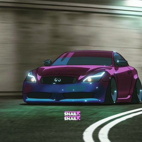 SnailR on Instagram: “Such a midnight blue purple G37💜💙 Car owner @defnotjakob Thank you #snailr #infinitig37 #g37coupe #jdm #nissan #japan #stancenation…” Toyota Supra Turbo, Jdm Nissan, Car Gif, Car Animation, Cars Jdm, Cars Art, Slammed Cars, Skyline Gtr R34, Car Owner