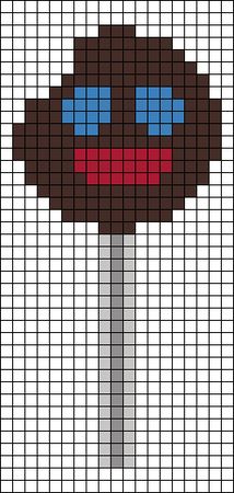 Alpha pattern #105247 | BraceletBook Mexican Pixel Art, Mexican Crochet, Mexican Mask, Pixel Beads, Easy Pixel Art, Pixel Drawing, Pixel Art Grid, Iron Beads, Bead Ideas