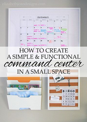 Big fan of the calendar in the ribba frame. Cheap and fun. Craft Storage Ideas For Small Spaces, Family Command Centers, Command Center Organization, Small Desk Organization, Diy Command Center, Command Center Kitchen, Home Command Center, Command Centers, Center Organization