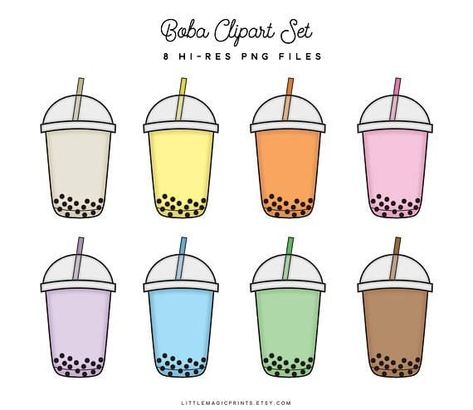 Boba Drink Drawing, Boba Clipart, Drink Drawing, Tea Wallpaper, Bubble Tea Boba, Boba Drink, Iphone Stickers, Bubble Milk Tea, Paper Dolls Diy