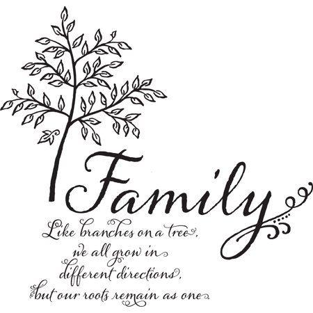 WallPops Family Tree Wall Quote, Black Simbols Tattoo, Family Tree Quotes, Family Wall Quotes, Family Tree Art, Tree Quotes, Family Decals, Typed Quotes, Quote Decals, Family Tree Wall