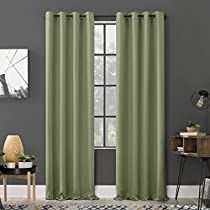 Check this out at Amazon Hunters Bedroom, Lime Green Curtains, Sage Green Curtains, Half Window Curtains, Fancy Curtains, Block Out Curtains, Living Room Classic, Sun Zero, Ceiling Curtains