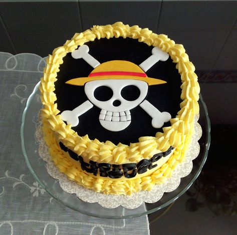 Tarta One Piece One Piece Cakes Birthdays, One Piece Anime Cake Ideas, Kue One Piece, One Piece Anime Cake Design, Luffy Cake One Piece, One Piece Anime Party, Gateau One Piece, One Piece Cake Anime, One Piece Cake Ideas