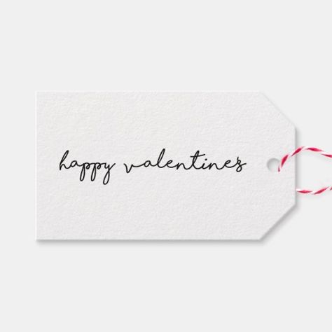 $11.50 | Happy Valentines day. Black and white modern #modern, simple, typography, black and white, day, valentines, february, tag, cute, happy Modern Gift Tags, Valentine Text, Typography Black And White, Valentine Tags, Black Card, Modern Gift, Happy Valentines, Happy Valentine's, Gift Wrapping Supplies