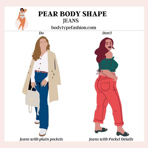 The Best Jeans Styles for Pear Body Shape 15 Pear Body Shape Fashion, Pear Shaped Fashion, Pear Body Shape Outfits, Pear Shaped Outfits, Dress For Body Shape, Short Girl Outfits, Wider Hips, Feminine Body, Curvy Casual Outfits