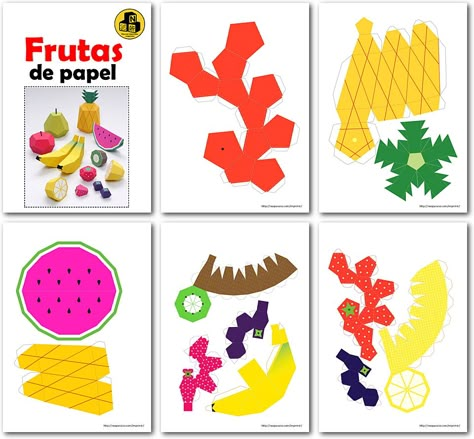 PDF de Plantillas para Recortar y Armar Frutas de Papel. Hojas para Practicar Recortar. Productos para jugar a la tiendita. Moldes para cortar y armar frutas. Dibujos para que mi hijo aprenda a recortar. Actividad para trabajar el recortado y el buen uso de las tijeras. Motricidad fina. Frutas para el plato del buen comer ¿Cómo hago un sandía de papel? Crochet Fish, Digital Painting Tutorials, Paper Crafts Diy Kids, Painting Tutorial, Paper Crafts Diy, Diy For Kids, Digital Painting, Origami, Pokemon