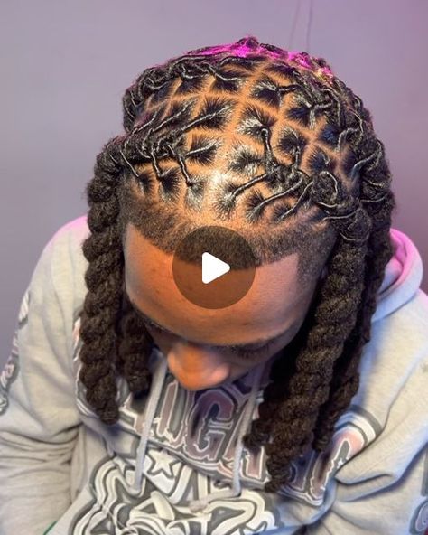 Loc Updo Styles For Men, Styling Dreads For Men, Braids For Dreads Men, Dreads Retwist Styles Men, Hairstyles Dreads Men, Dreads Styles For Men Long, Double Barrel Loc Style, Men’s Dread Styles, Dread Style For Men