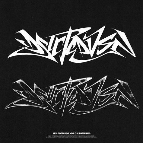 DSTRTEDVSN - Typography Design (ft. Flyy) Graffiti Typography, Font Graffiti, Typographie Logo, Alphabet Graffiti, Graffiti Poster, Font S, Typography Shirt Design, Typographic Logo Design, Custom Typography