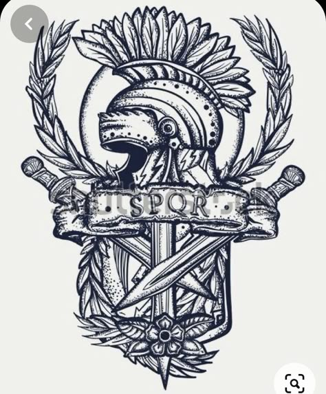 Ancient Rome Tattoo, Tattoo Soldier, Spqr Tattoo, Rome Tattoo, Gladiator Art, Roman Shield, History Symbol, Shield Tattoo, Roman Tattoo