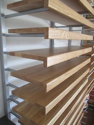 12 stairs cladding - system2 - oiled oak treads and white mdf risers | eBay Stairs Cladding, Treads And Risers, Wood Cut, Hallway, Stairs, New Home, Wood, Best Deals, White