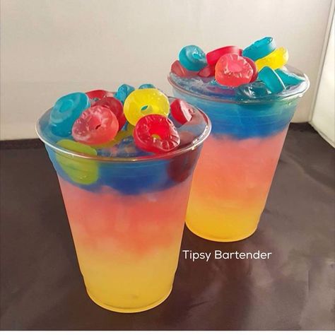 Paradise Mix Cocktail – Top Shelf Pours Desserts Nutella, Slushy Drinks, Cocktail Vodka, Candy Drinks, Tipsy Bartender, Pineapple Rum, Jolly Rancher, Pretty Drinks, Alcohol Drink Recipes