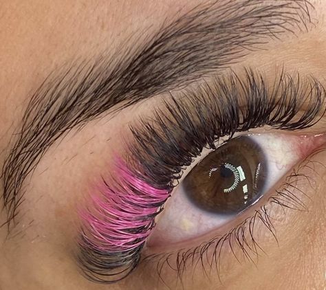 Hybrid Lash Extensions With Pink, Lashes Extensions With Pink, Eyelash Extensions With Pink, Colored Lash Extensions Pink, Eyelash Extensions Pink, Eyelash Extensions Salons, Lucky Wallpaper, Diy Lace Ribbon Flowers, Bra Hacks