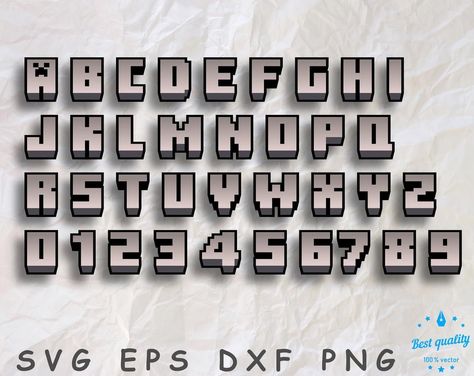 Creative - Modern Font Designs Minecraft Numbers, Minecraft Letters, Minecraft Alphabet, Minecraft Sign, Minecraft Font, Copy And Paste Fonts, Tattoo Generator, Letters Printable, Graphic Shapes Design