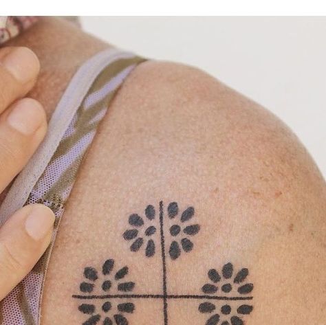 Mother Daughter Tat, Talisman Tattoo, Quilt Tattoo, Charm Tattoo, Stick Poke Tattoo, Totem Tattoo, Stick N Poke Tattoo, Amulet Charm, State Of Being