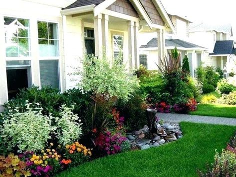 Image result for houston texas landscaping ideas | Garden ... Small Front Yards, Front Landscape, Landscaping Around House, Front Yards Curb Appeal, Front Flower Beds, Porch Landscaping, Small Front Yard Landscaping, Florida Gardening, Front Yard Design