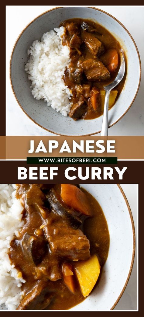 Japanese beef curry is probably one of the most delicious and flavorful curries out there! The sauce is incredibly savory, has the perfect consistency, and tastes simply amazing. Japanese Curry Recipe Beef, Japanese Beef Curry, Crockpot Shredded Chicken Tacos, Crockpot Shredded Chicken, Beef Curry Recipe, Japanese Beef, Shredded Chicken Tacos, Healthy Beef Recipes, Stew Meat Recipes