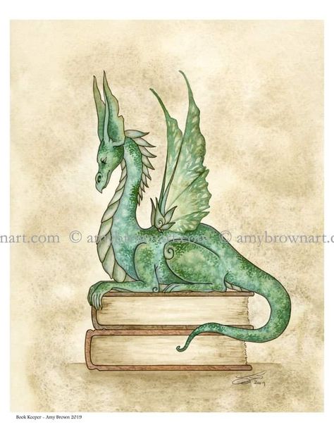 Amy Brown Art, Tell Me A Story, Amy Brown, Green Dragon, Cute Dragons, Book Dragon, Painted Books, Fantasy Dragon, Fantasy Artist