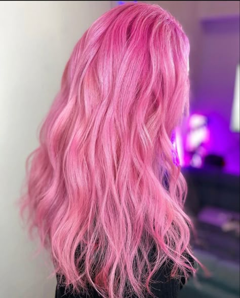 Bubblegum Pink Peekaboo Hair, Dark Pink Roots Light Pink Hair, Light Pink Hair Dye, Bubble Gum Pink Hair, Candy Pink Hair, Pink Peekaboo Hair, Cotton Candy Pink Hair, Bubblegum Pink Hair, Baby Pink Hair