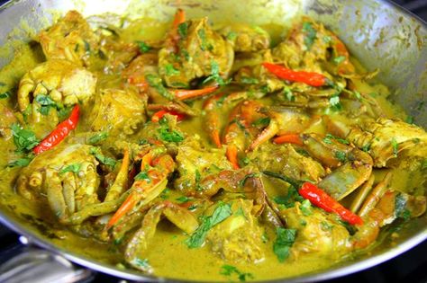 Tasty Curry Crab Simplified. Curry Crab And Dumplings Recipe, Crab Curry Indian, Curry Crab Recipe, Curry Goat Recipe Caribbean, Curry Crab Jamaican, Crab Curry Recipe Coconut Milk, Sri Lankan Crab Curry, Curry Crab, Trini Recipes