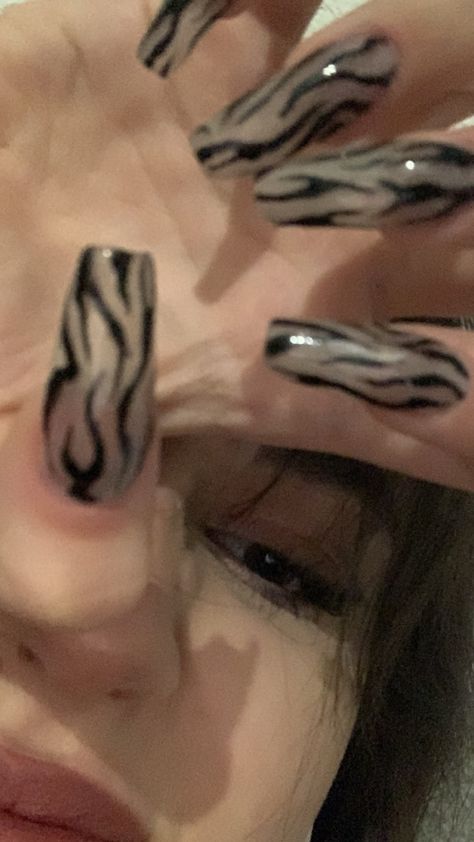 Goth Nails, Grunge Nails, Really Cute Nails, Kawaii Nails, Girls Nails, Fire Nails, Dream Nails, Funky Nails, Pretty Acrylic Nails