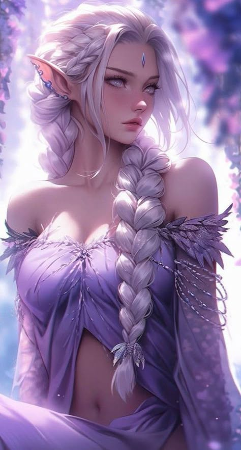 Elf Princess Art, Elves Female Beautiful, Light Elves, Weiblicher Elf, Elven Style, Elven Woman, Elf Princess, Elven Princess, Elf Characters