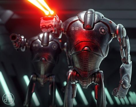 Super Battle Droid, Star Wars Commando, Star Wars Battle Droids, Clone Wars Art, Star Wars Novels, Battle Droid, Star Wars Trooper, Star Wars Characters Pictures, Star Wars Droids