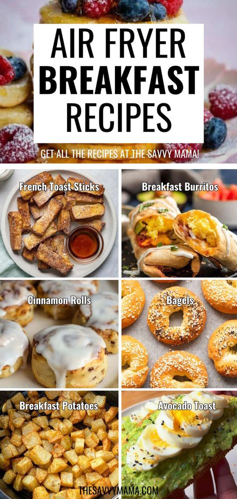 Start your morning right with these healthy and easy air fryer breakfast recipes! From crispy bacon egg sandwiches to fluffy pancakes, French toast sticks, and avocado toast, these are the best breakfast ideas to kickstart your day. Whether you're craving something sweet like cinnamon rolls or need a quick savory option like breakfast burritos, this collection has you covered. Save this pin for the ultimate air fryer breakfast inspiration! Easy Breakfast Ideas Quick Air Fryer, Sweet And Savory Breakfast Sandwich, Airfry Breakfast Ideas, Air Fryer Egg Sandwich, Air Fryer Egg Recipes, Air Fryer Breakfast Ideas, Quick Egg Breakfast Ideas, Airfryer Breakfast Recipes, Airfryer Recipes Videos