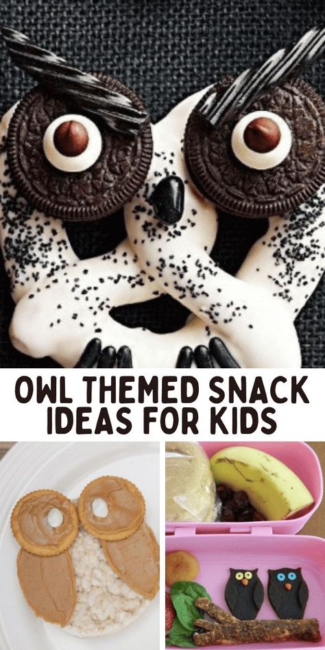 There’s a good chance I’m not the only one who has been scouring the internet for fun back-to-school lunch ideas for their kids, right? Lately, I’ve been spending some time browsing through Pinterest boards, trying to find neat ideas for when my daughter starts school in a few weeks, and recently I’ve come across a crazy amount of owl-themed snacks. Owl Desserts, Owl Snacks, Owl Food, Snack Ideas For Kids, Theme Snack, Themed Snacks, Warm Soup Recipes, Disney Dinner, Fruit Cobbler