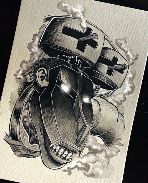 Titan Carguero, Titan Drawing, Cart Titan, Spiderman Sketches, Attack On Titan Tattoo, Minimalist Drawing, Tattoo Art Drawings, Hunter Anime, Attack On Titan Art