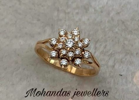 Close Setting Diamond Rings, Indian Diamond Rings, Diamond Vanki, Rings Models, Emerald Bangles, Vanki Ring, Coral Jewelry Set, Beautiful Gold Rings, Diana Ring