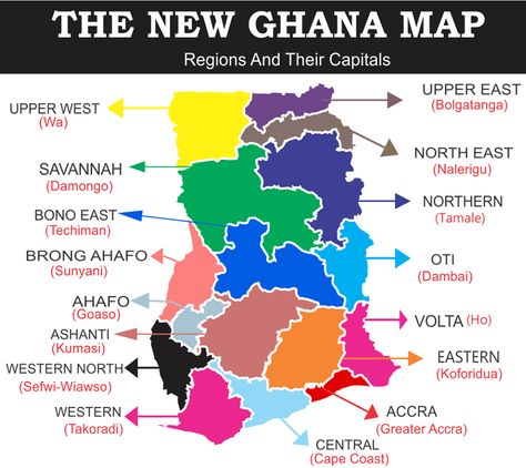 Map Of Ghana, Ghana Culture, Cape Coast, Northeast Region, African American Family, List Challenges, I Love You Images, Farm Activities, Western Region