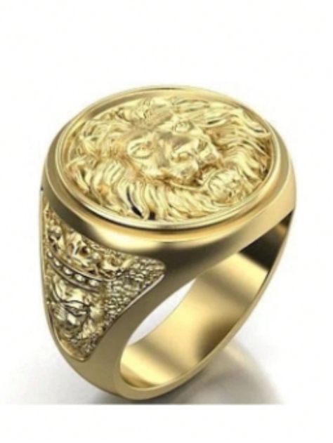 1PC Business Banquet Fashion Punk Style European And American Hip Hop Lion Head Ring For Men Dating Party Wedding Engagement Jewelry Accessories Decoration Valentine's Day GiftI discovered amazing products on SHEIN.com, come check them out! Head Ring, Estilo Punk, Ring For Men, Punk Style, Lion Head, Engagement Jewelry, Punk Fashion, Wedding Engagement, Decorative Accessories