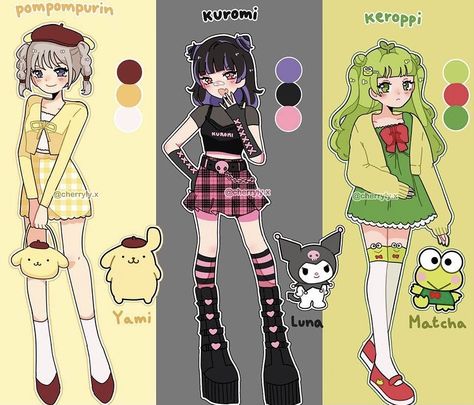 Character Artist, Hello Kitty Drawing, Hello Kitty Art, Drawing Anime Clothes, Cute Kawaii Drawings, Cute Easy Drawings, Cute Art Styles, Kawaii Drawings, Kawaii Art