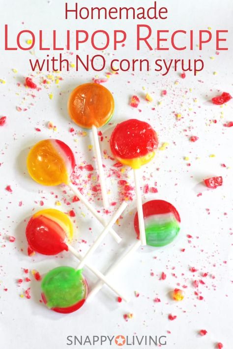 Lollipop Recipe Without Corn Syrup, Sucker Recipe, Homemade Lollipop, Suckers Lollipops, Make Lollipops, Hard Candy Recipe, How To Make Lollipops, Home Made Candy, Homemade Lollipops