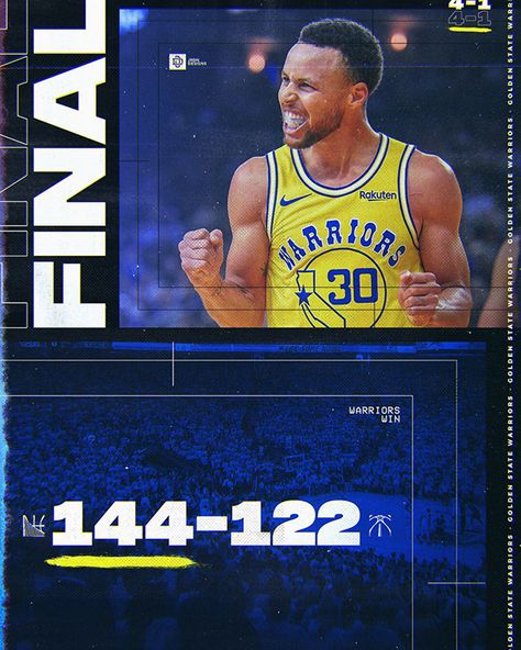 Warriors Gameday, Final score and Stat line Template on Behance Sports Marketing Design, Line Template, Sports Design Layout, Sports Design Ideas, Free Psd Flyer Templates, Michigan Sports, Sports Scores, Sports Templates, Sports Design Inspiration