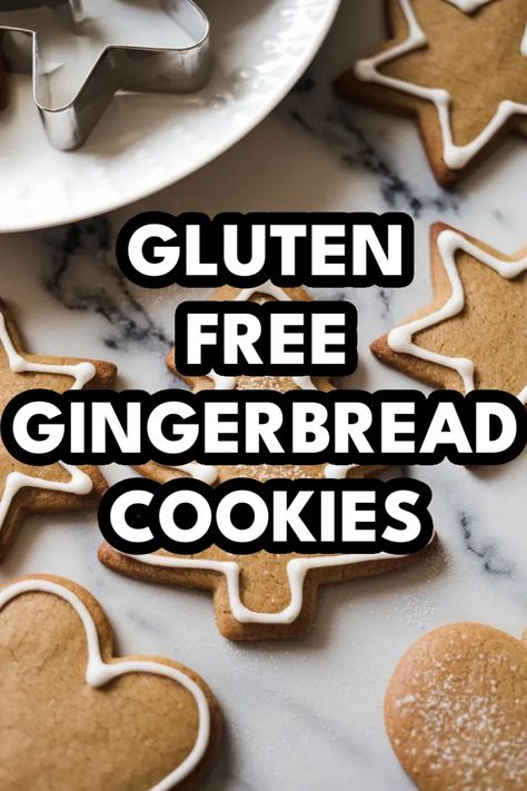 A photo of a  Gluten Free Gingerbread Cookies a Gluten Free Christmas Recipe Gluten Free Dairy Free Gingerbread Cookies, Best Gluten Free Gingerbread Cookies, Gluten Free Ginger Bread Cookies, Gluten Free Christmas Baking Glutenfree, Gluten Free Norwegian Recipes, Gluten Free Christmas Treats For Kids, Gingerbread Gluten Free, Christmas Food Gluten Free, Gluten Free Cookies Christmas