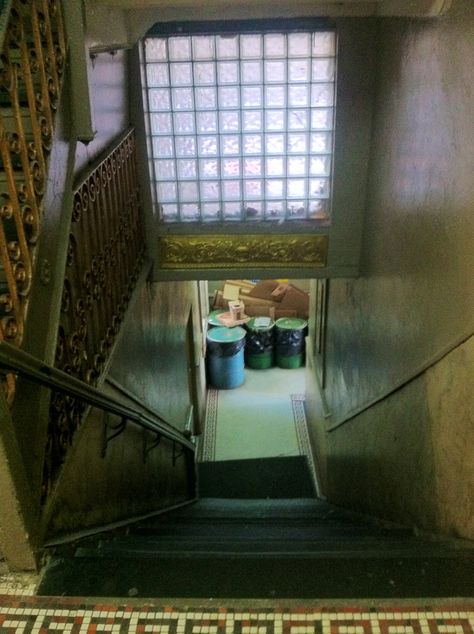 Garbage bins downstairs in NYC apartment building. #Chinatown Chinatown Apartment, Nyc Apartment Building, Nyc Chinatown, Town Apartment, Chinatown Nyc, Apartment Buildings, China Town, I Love Nyc, Nyc Aesthetic