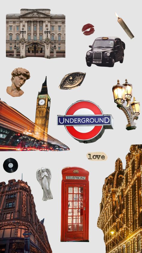 #londonaesthetic #london #londonnight London Stickers Printable, London Emojis, London Scrapbook Ideas, London Stickers, London Scrapbook, London Journal, Altoid Wallet, Book Area, Aesthetic London