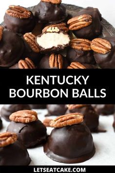 Ky Bourbon Balls, Bourbon Cake Balls, Bourbon Balls Without Pecans, Christmas Bourbon Balls, Woodford Reserve Bourbon Balls Recipe, Kentucky Bourbon Balls Recipe, Kentucky Desserts, Bourbon Balls Kentucky, Kentucky Bourbon Balls