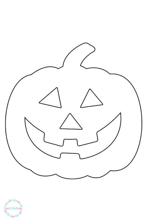 Halloween Pumpkin Templates, Pumpkin Templates, Coloring Pages Halloween, Pumpkin Coloring, Moldes Halloween, Free Halloween Coloring Pages, Halloween Coloring Sheets, Bricolage Halloween, Halloween Crafts Preschool