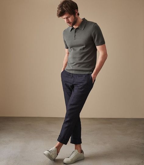 Men's Style Inspiration, Decor Inspiration Diy, Polo Shirt Outfits, Smart Casual Menswear, Mens Business Casual Outfits, Polo Outfit, Minimalist Fashion Men, Projects Design, Stylish Men Casual