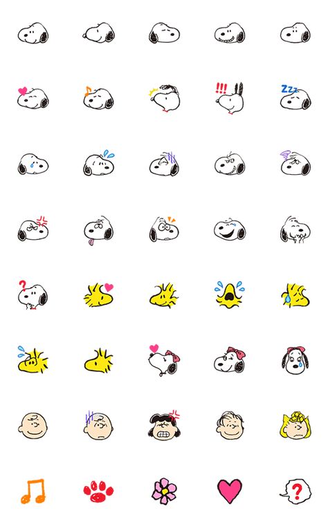 Emojis Snoopy – LINE Emoji | LINE STORE Disney Art Sketches, Snoopy Tattoo, Draw Cartoon, Snoopy Wallpaper, Stickers Kawaii, Snoopy Pictures, Snoopy Love, Emoji Wallpaper, Mini Drawings