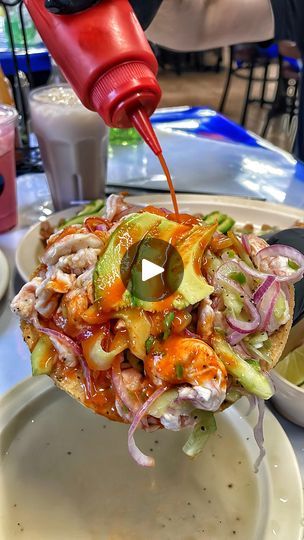 804K views · 2.2K reactions | @mariscos4vientos 🔥🔥🔥🔥 Would you order the shrimp dorados, the fish tacos, or the tostadas? 💥 | Los Angeles Eats | Quantic · Cumbia Sobre el Mar Seafood Tacos, La Eats, Los Angeles Restaurants, Mexican Food Recipes Easy, Fish Tacos, The Fish, Places To Eat, Mexican Food Recipes, Seafood