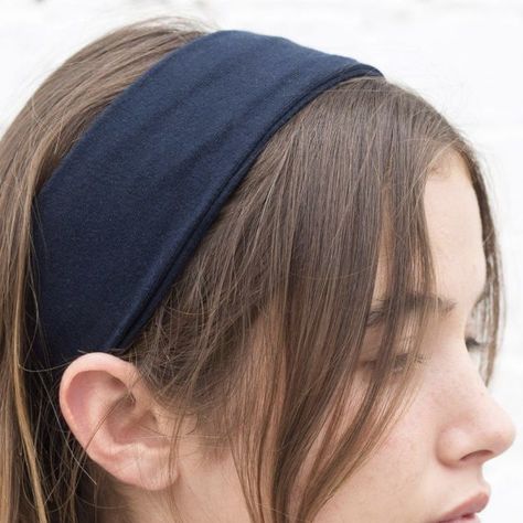 Brandy Melville Models, Black Eye Makeup, Brandy Melville Outfits, Gray Headband, Blue Headband, Headband Outfit, Cotton Headband, Stretchy Headbands, Black Headband