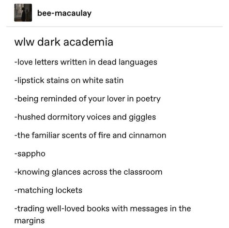 Wlw Smt, Dark Academia Sapphic, Sapphic Dark Academia Aesthetic, Wlw Writing, Wlw Dark Academia, Wlw Writing Prompts, Wlw Prompts, Wlw Dark Aesthetic, Dark Academia Letters