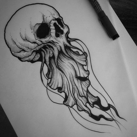 Skulls Drawing, Tattoo Art Drawings, Dark Art Drawings, Skull Drawing, Dark Tattoo, Skull Tattoos, Tattoo Design Drawings, Piercing Tattoo, Tattoo Stencils