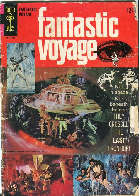 A review of the comic book adaptation of Fantastic Voyage. Classics Illustrated, Silver Age Comic Books, Dell Comic, Fantastic Voyage, Silver Age Comics, Classic Comic Books, Sci Fi Comics, Comic Cover, Gold Key