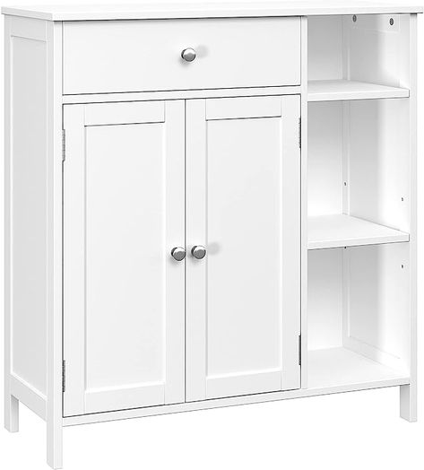 Amazon.com: Irontar Freestanding Bathroom Cabinet with Doors, Bathroom Floor Cabinet with Drawer & Adjustable Shelf, Kitchen Cupboard, Storage Cabinet for Bathroom, Living Room, Bedroom, Entryway, White CWG001W : Home & Kitchen